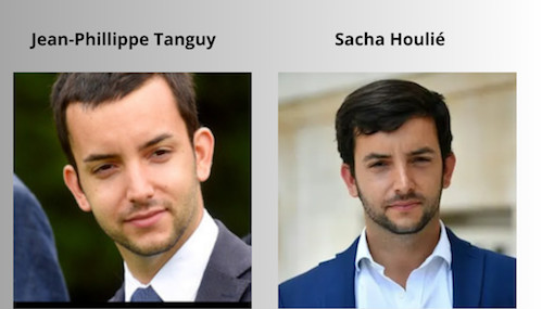 débats parlementaires entre le Président de la commission Jean-Philippe Tanguy (RN) et le rapporteur Sacha Houlié (Rennaissance)