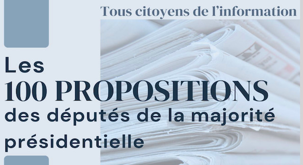 Livre blanc sur la régulation et l'organisation des médias à une proposition de loi en préparation. Tous citoyens de l'information.