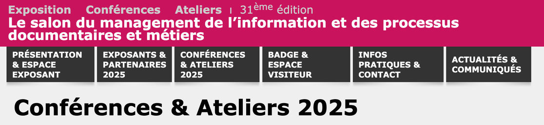 DU 19 AU 20 MARS A PARIS PORTE DE VERSAILLES. TEMPS FORTS 31ème EDITION DOCUMATION, DIGITAL WORKPLACE ET I-EXPO .