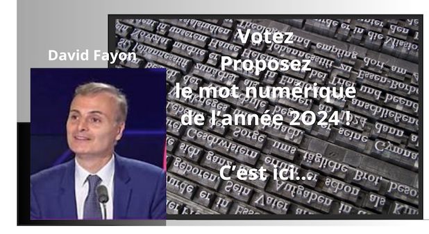 Votez ! Election du mot numérique de l'année. #motn24. Par David Fayon